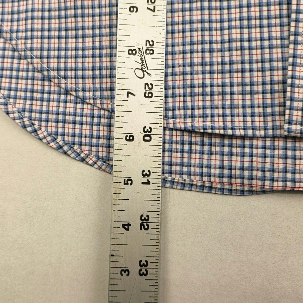 Lauren Ralph Lauren Mens Plaid Checkered Button‎ Down Shirt 16 1/2 32/33